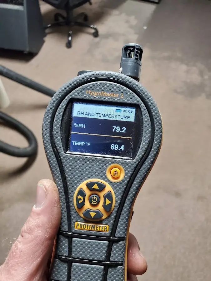 Moisture meter humidity assessment for Fire & Smoke Damage Restoration in Charlotte